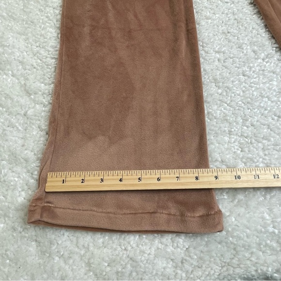 Skims Velour Velvet Track Pants Zipper Pockets Pull On Travel Comfy Soft Medium - Picture 10 of 12